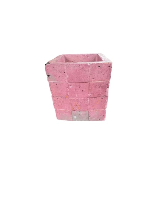 Volcanic Gobble Block Planter | Vases & Vessels by RAW & UNIQ