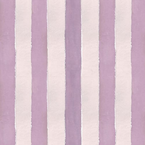 Cabana Stripe No. 5, Plum | Linens & Bedding by Philomela Textiles & Wallpaper
