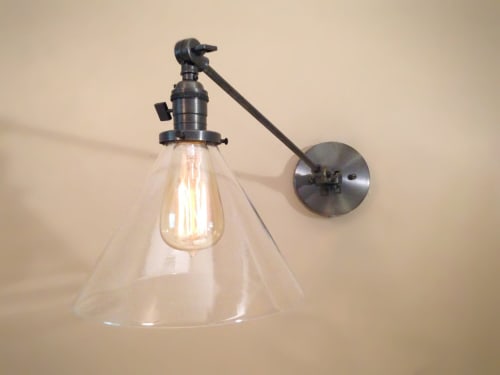 Swinging Adjustable Wall Light - Industrial Wall Sconce | Sconces by Retro Steam Works