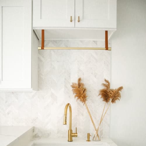 Nicotine Leather Suspension Strap | Storage by Keyaiira | leather + fiber | Artist Studio in Santa Rosa