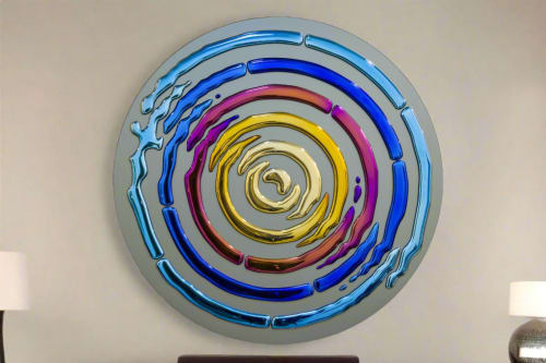 Alternative Interference Circle Mural | Decorative Objects by PlusObject