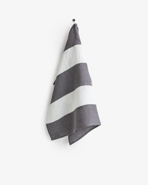 Zero-waste Striped Linen Tea Towel | Linens & Bedding by MagicLinen