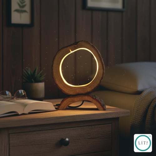 Taren Wood Log Table Lamp | Lamps by Lit Lamps - Sustainable Mindful Lighting
