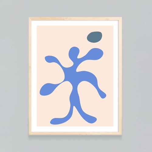 MidCentury Modern Abstract wall art, Minimal Scandinavian | Prints by Capricorn Press