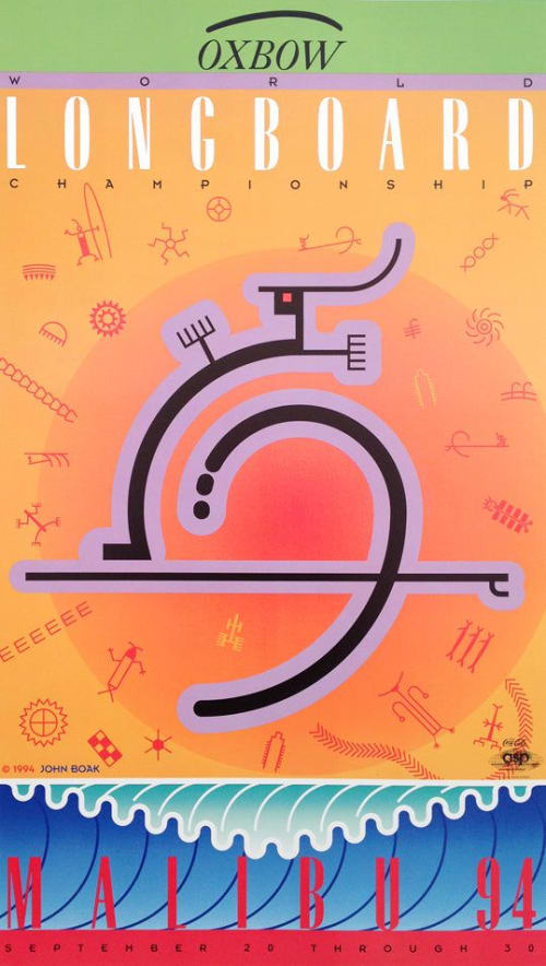 Longboard Malibu '94 | Prints in Paintings by John Boak