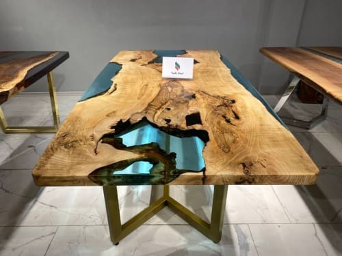 Custom Epoxy Resin Table, Handmade Epoxy Resin Dining Table | Tables by Tinella Wood