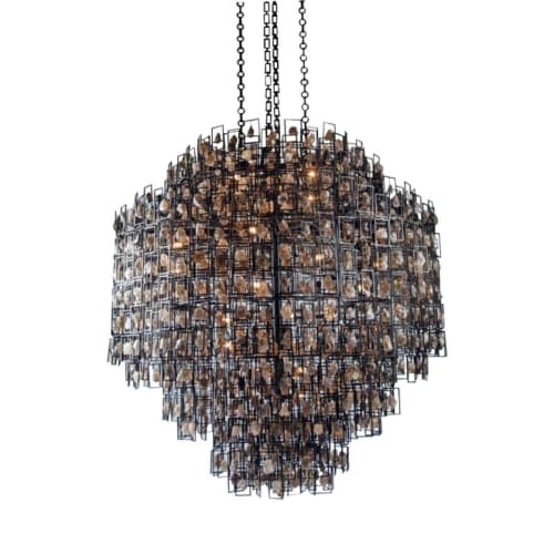Alan Mizrahi JR1990 Petra Bel Air Nero | Chandeliers by Alan Mizrahi Lighting Design