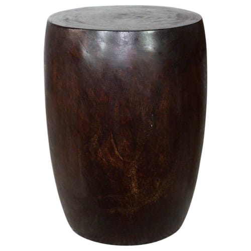 Haussmann® Wood Merlot End Table 15 D x 20 inch High Dark | Tables by Haussmann®