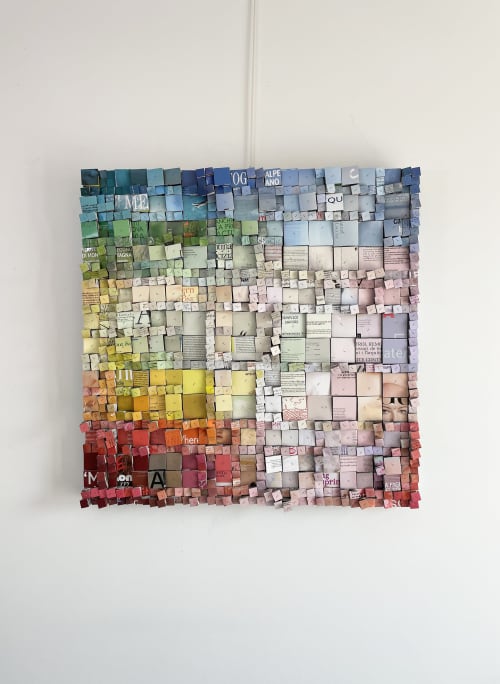 Infoxicated Identity #3 | Collage in Paintings by Paola Bazz