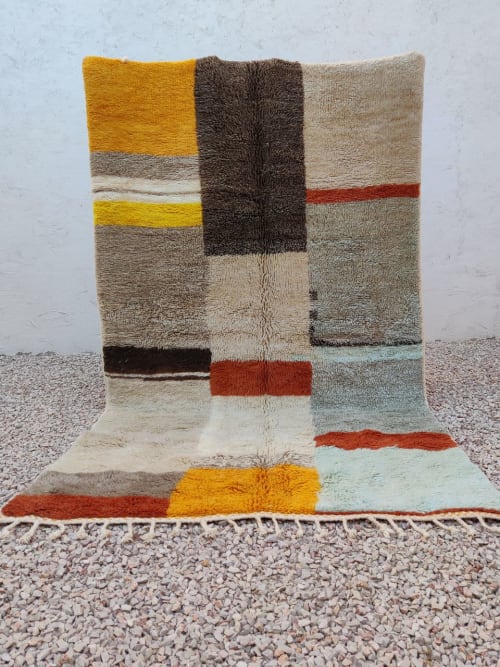 MRIRT Beni Ourain Rug “ELEVATE” 9’ 6” x 5’ 6” | Rugs by East Perry