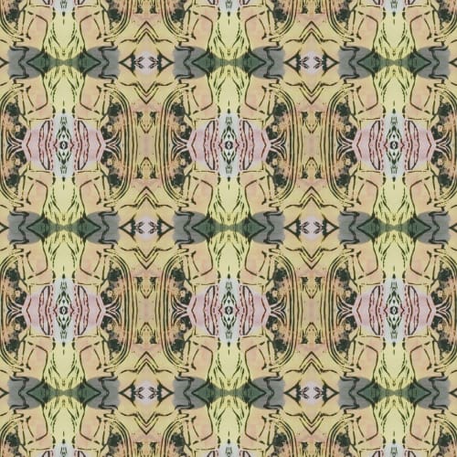Jellyfish, Chartreuse | Fabric in Linens & Bedding by Philomela Textiles & Wallpaper