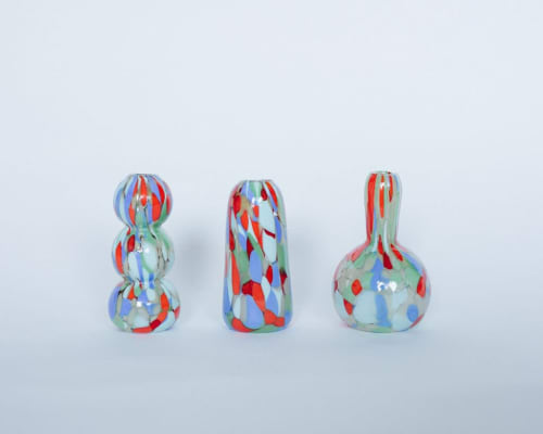 Glass Blown Snacktime Mini Vase | Vases & Vessels by Maria Ida Designs
