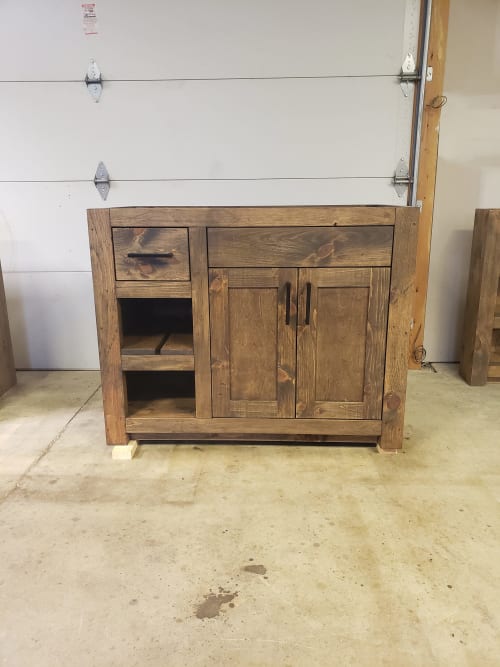Model #1012 - Custom Single Sink Bathroom Vanity | Countertop in Furniture by Limitless Woodworking