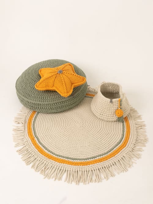 Fringed Area Throw Rug | Small Rug in Rugs by Anzy Home