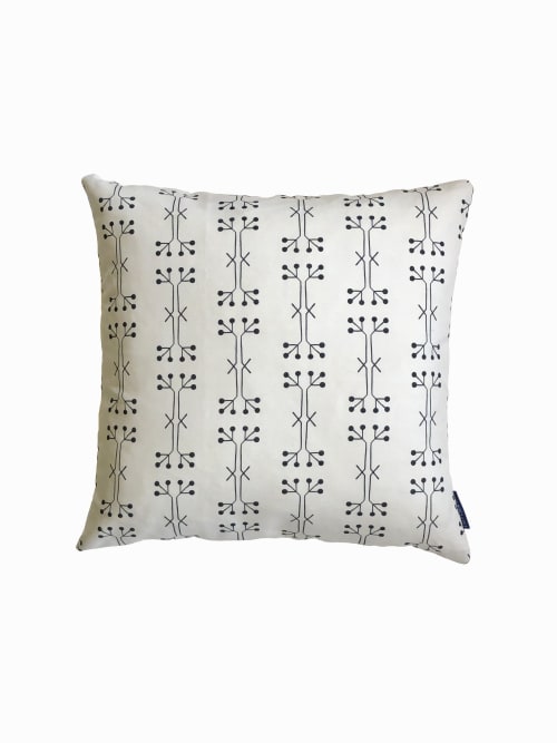 Native Pillow Cover - Almond/Black | Pillows by Cait Courneya