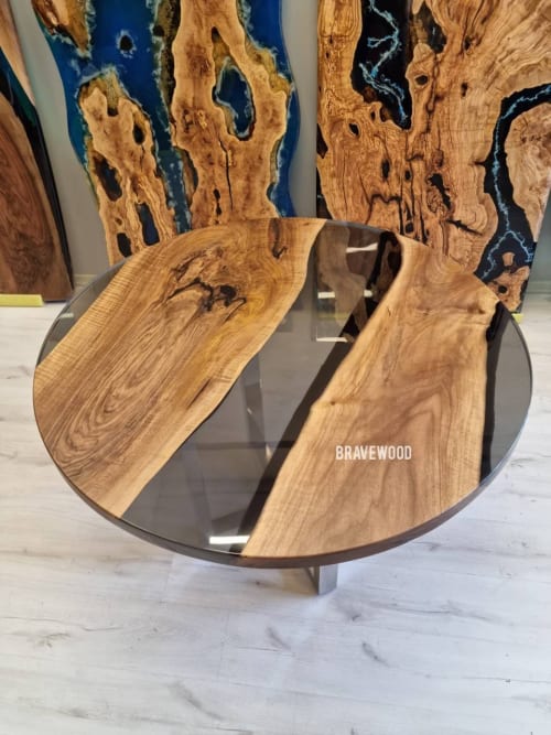 Custom round epoxy table,epoxy round table | Tables by Brave Wood