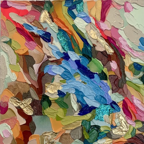 Waves of Color | Oil And Acrylic Painting in Paintings by Shiri Phillips Designs