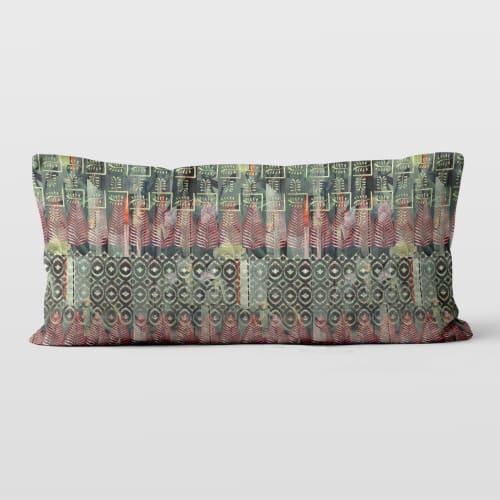 Forest 12x24 Lumbar Pillow Cover | Pillows by Brandy Gibbs-Riley