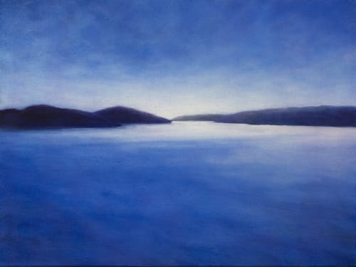 Cloud Shadow Over the Bay | Oil And Acrylic Painting in Paintings by Victoria Veedell