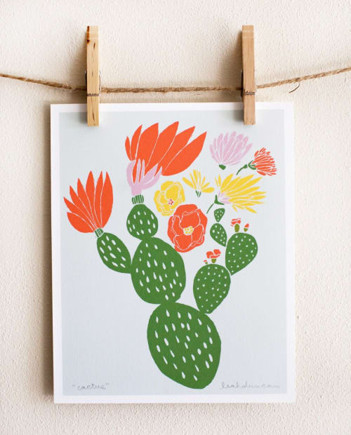 Cactus Print | Prints by Leah Duncan