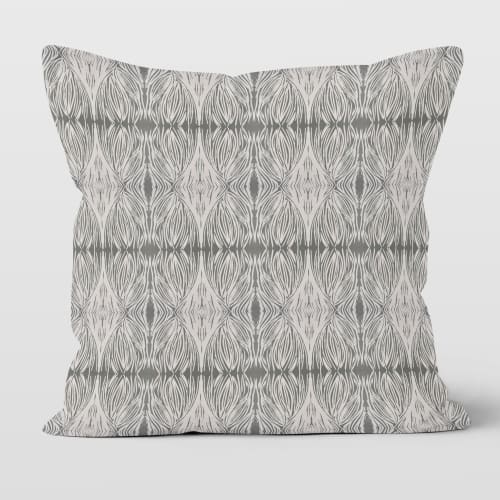 Hanover Cotton Linen Throw Pillow Cover | Pillows by Brandy Gibbs-Riley