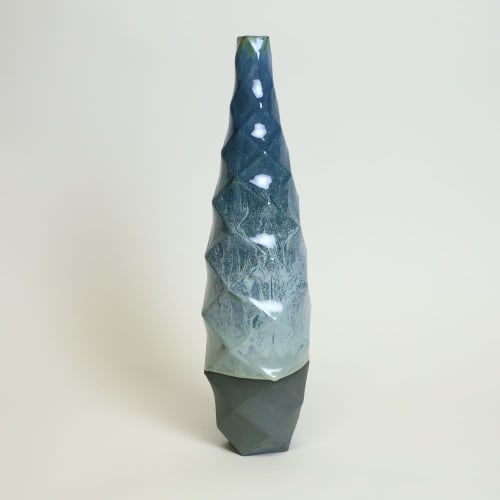 Tower in Lime Moondust | Vase in Vases & Vessels by by Alejandra Design
