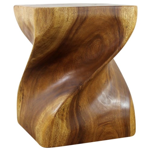 Haussmann® Wood Big Twist Coffee Table 16 in SQ x 20 in | Tables by Haussmann®