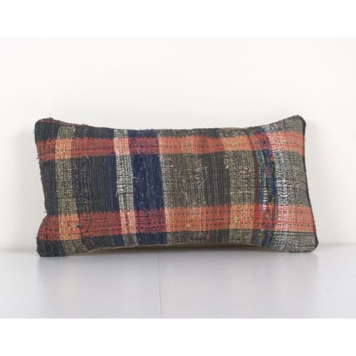 Ethnic Primitive Wool Kilim Pillow Cover, Handmade Kilim Lum | Pillows by Vintage Pillows Store