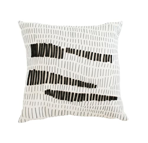 Terrains Pillow | Charcoal | Cushion in Pillows by Jill Malek Wallpaper