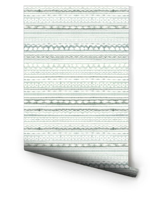 Rebozo - Jade | Wallpaper by Relativity Textiles