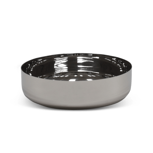 Modern Large Bowl In Stainless Steel | Dinnerware by Tina Frey