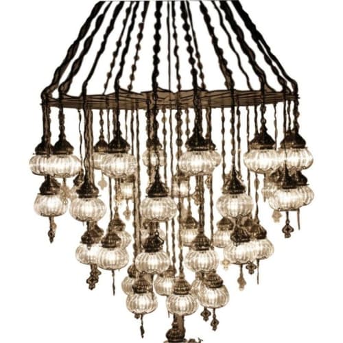 Alan Mizrahi JK011 Pyrex Ottoman | Chandeliers by Alan Mizrahi Lighting Design