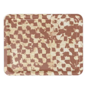 Decorative Tray: Tjap, Cumin | Decorative Objects by Philomela Textiles & Wallpaper