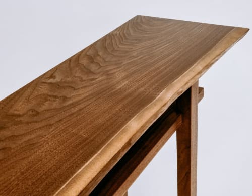 Live Edge Side Table - Walnut | Tables by Mokuzai Furniture