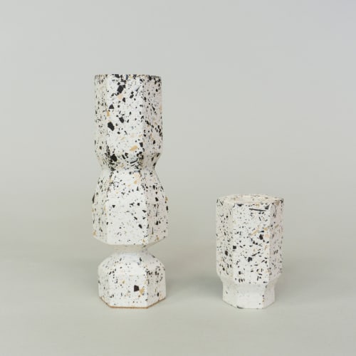 Neutral Terrazzo - Candleholder Set | Decorative Objects by Tropico Studio