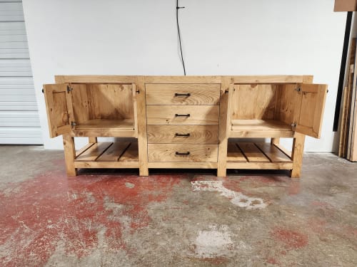 MODEL 1104 - Custom Double Sink Vanity | Countertop in Furniture by Limitless Woodworking