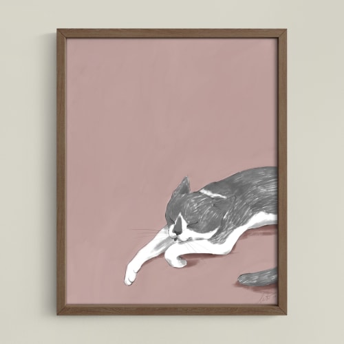 Woodhouse Napping | Prints by The Ugly Cat Studio