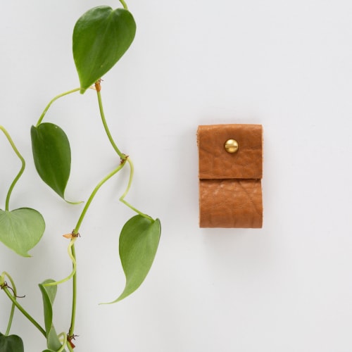 Small Wide Leather Wall Strap [Flat End] | Storage by Keyaiira | leather + fiber | Artist Studio in Santa Rosa