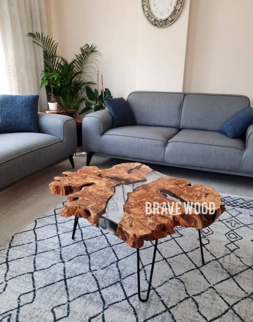 Coffee table, epoxy coffee table, epoxy river coffee table | Tables by Brave Wood