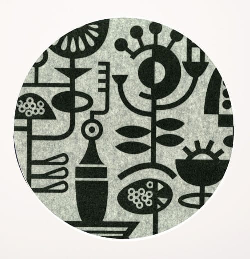 Trivet Large Living Laboratory Grey | Coaster in Tableware by Lorraine Tuson