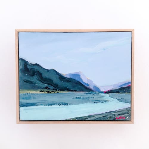 Glacier Flows | Oil And Acrylic Painting in Paintings by Lottie Made