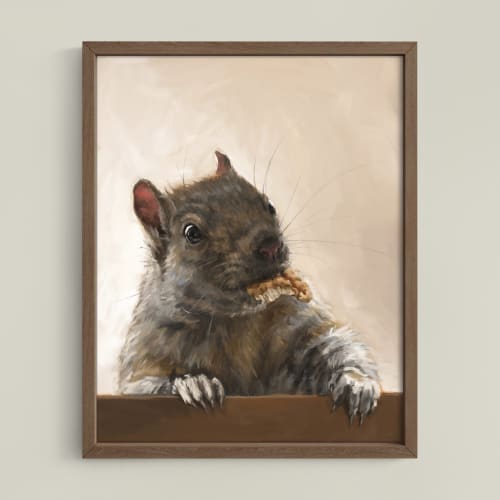 Brigette With A Walnut | Prints by Catherine H