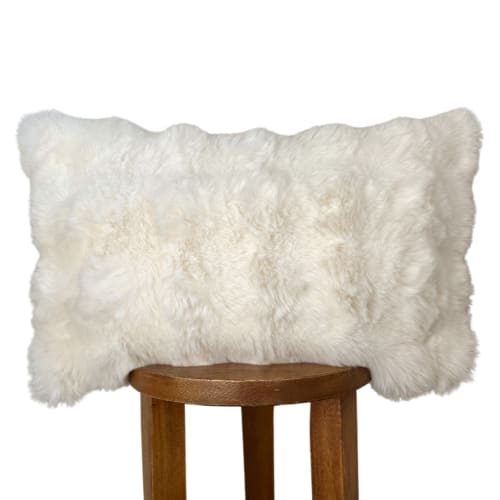 Erie Faux Fur Lumbar Pillow Cover, 12x20" | Pillows by Busa Designs