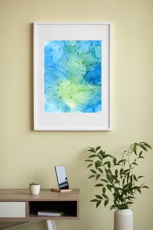 hidden currents | abstract art original | Watercolor Painting in Paintings by Megan Spindler