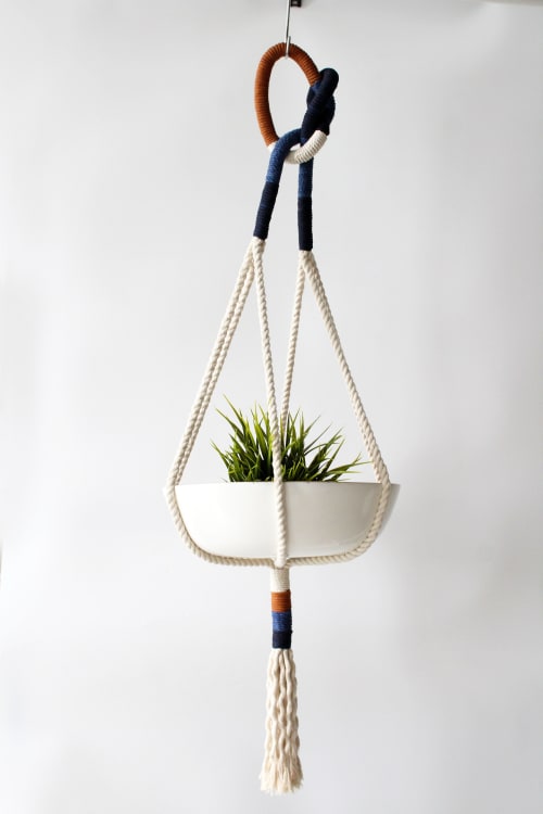 Macrame Plant Hanger, 37" - The Midnight Horizon | Plants & Landscape by Freefille