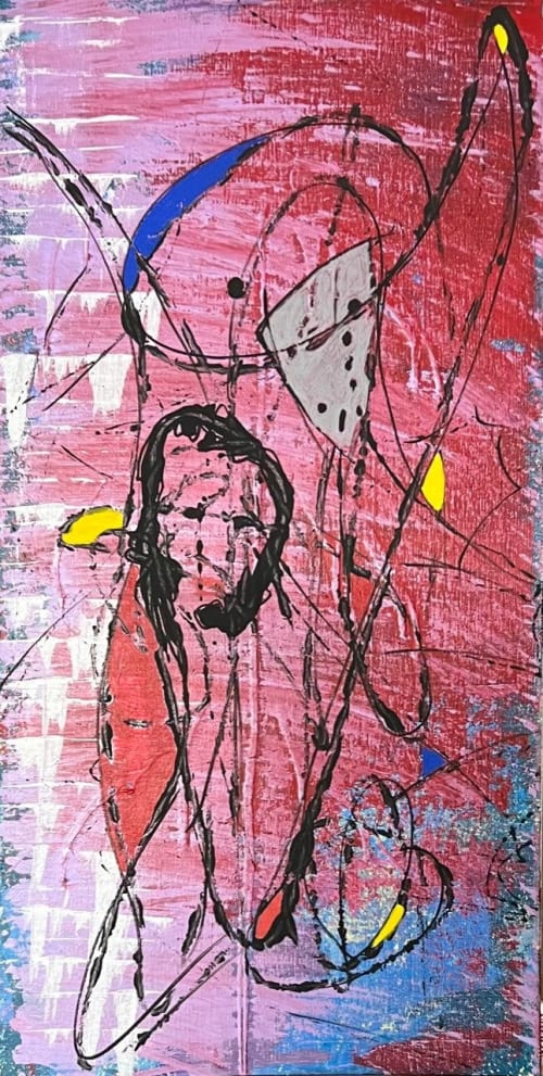 Mother's Day, NYC, 1969 (12"x24") | Mixed Media in Paintings by The Art Of Gary Gore