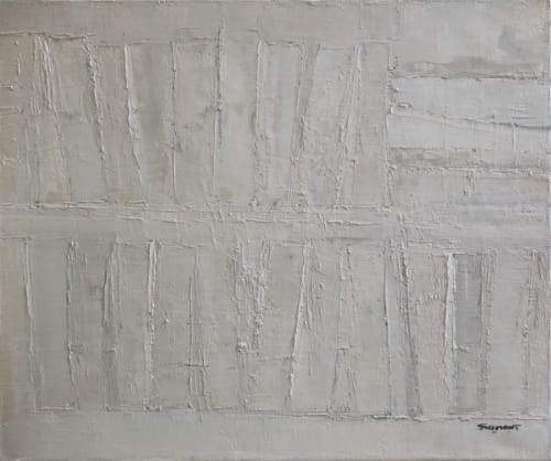 Without Un Mot / Without A Word / Sans Un Mot | Oil And Acrylic Painting in Paintings by Sophie DUMONT.