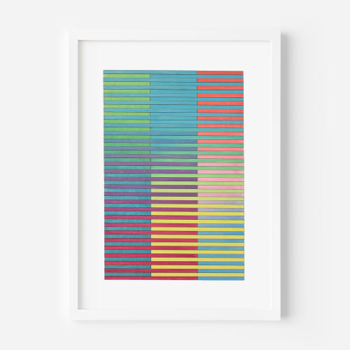 Guatemala Stripe Colour Study Painting | Paintings by Amelia Coward
