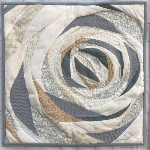 "PROTEA HONEYGLOW" - Noisy Flower art quilt ORIGINAL | Linens & Bedding by Liberty Worth
