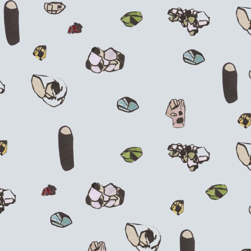 Gemstones, Azurite | Wallpaper in Wall Treatments by Philomela Textiles & Wallpaper